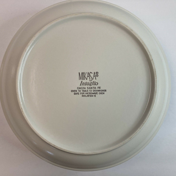 Mikasa Santa Fe Serving Bowl 9 3/8 inch diameter Intaglio CAC24 Stoneware - Picture 8 of 10